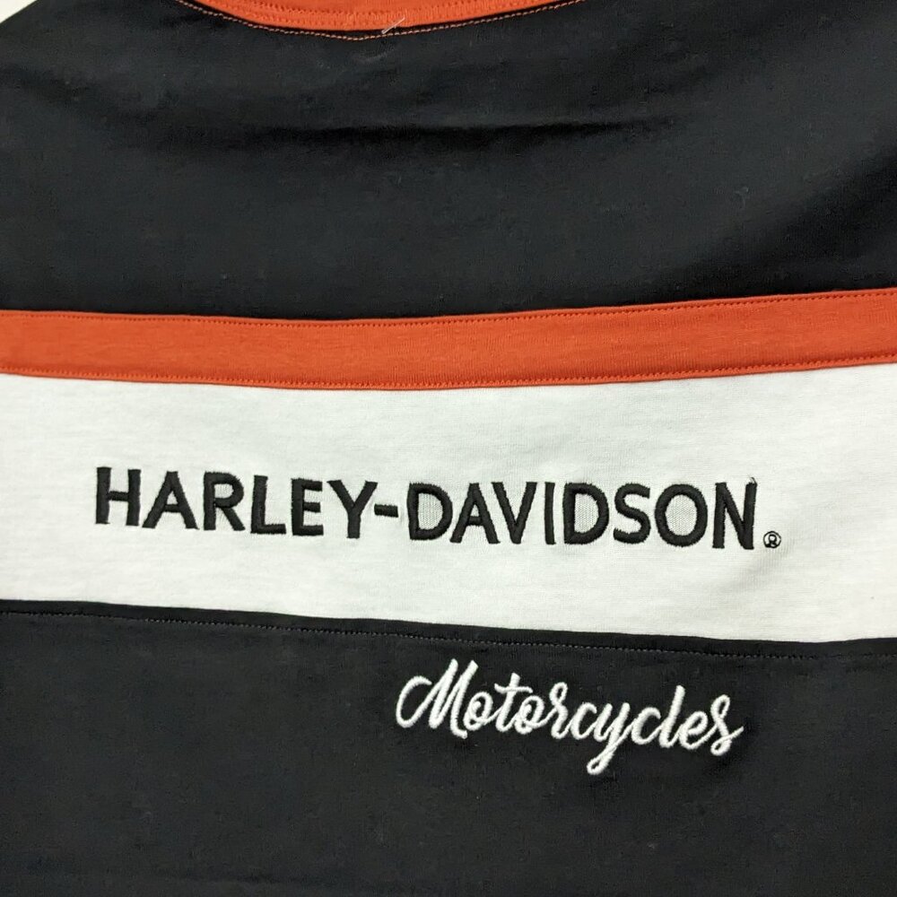 Harley-Davidson® Women's Elongated Black Long Sleeve T-Shirt SZ Small black - Picture 7 of 11